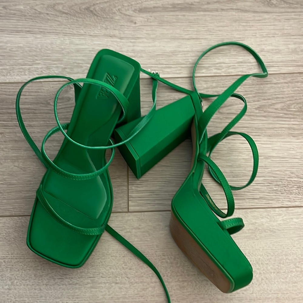 Zara chunky heels